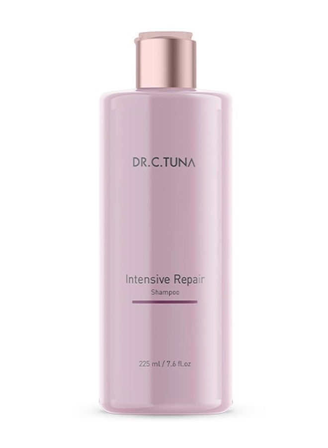 FARMASI DR.C.Tuna Intensive Repair Shampoo | Contains Protein and Keratin to Promote Hair Restructuring | Helps Dry and Damaged Hair Regain Health and Shine 225 ml - Image 1