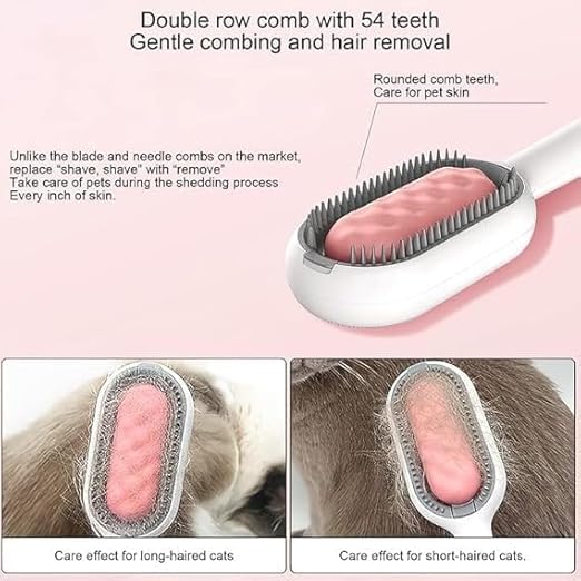 CLICKSWIFT 4 in 1 Universal Pet Knots Remover Multifunction Pet Cleaning Comb, Portable Stylish Durable Pet Comb Brush, Hair Brushing Tool For Pet Hair Cleaning And Grooming Gently Multicolor 1 PCS - Image 3