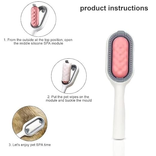 CLICKSWIFT 4 in 1 Universal Pet Knots Remover Multifunction Pet Cleaning Comb, Portable Stylish Durable Pet Comb Brush, Hair Brushing Tool For Pet Hair Cleaning And Grooming Gently Multicolor 1 PCS - Image 2
