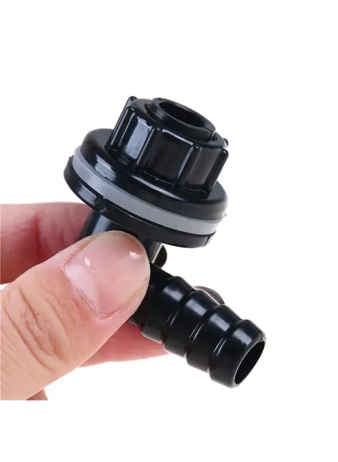 1 قطعة 3/8 إلى 14 مم وصلة زاوية لحوض السمك 90 درجة صمام تصريف حوض الأسماك - Image 1