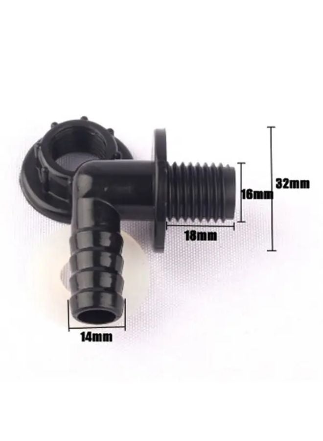 1 قطعة 3/8 إلى 14 مم وصلة زاوية لحوض السمك 90 درجة صمام تصريف حوض الأسماك - Image 4