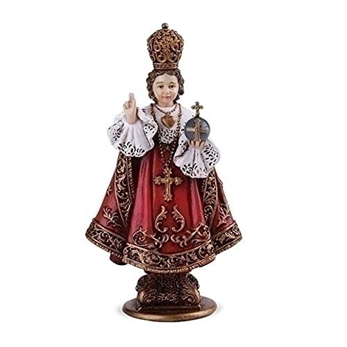Roman Joseph's Studio by Roman, Renaissance Collection, 4" H Infant of Prague Figure, Home Décor, Devout Gift, Prayerful Inspiration (4x2x4) - Image 2