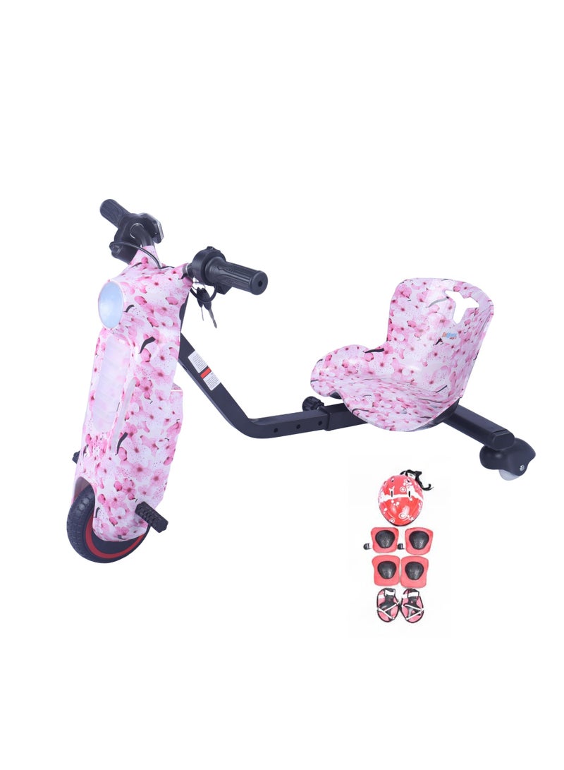 لحظة مرح سكوتر درفت صغير 36 فولت مع خوذة وحماية مع بوق - Image 1