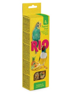 RIO Rio Budgie & Exotic Birds Tropical Fruit Sticks 2 x 40g  - Image 1