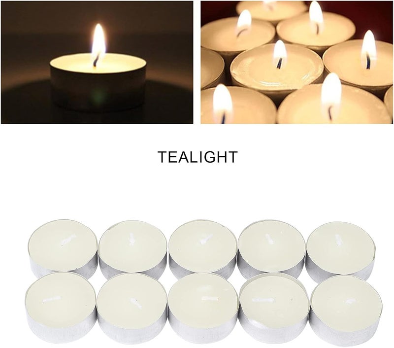klarako 10pcs Scented Small Candles, Smokeless Aluminum Housing Tea Lights for Wedding Party - Image 3