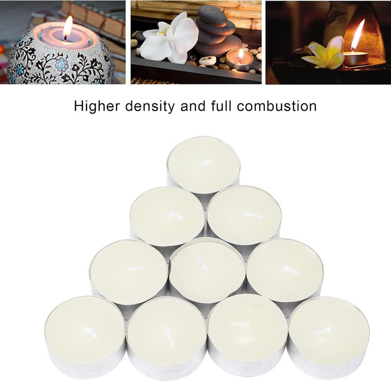 klarako 10pcs Scented Small Candles, Smokeless Aluminum Housing Tea Lights for Wedding Party - Image 2