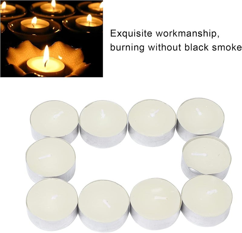 klarako 10pcs Scented Small Candles, Smokeless Aluminum Housing Tea Lights for Wedding Party - Image 4
