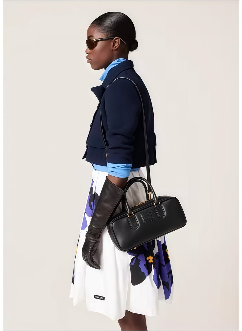 Miu Miu Matelassé Nappa Leather Women's Bag, Women's Tote Bag, Women's Shoulder Bag, Women's Cross body Bag, Women's Handbag, Black - Image 3