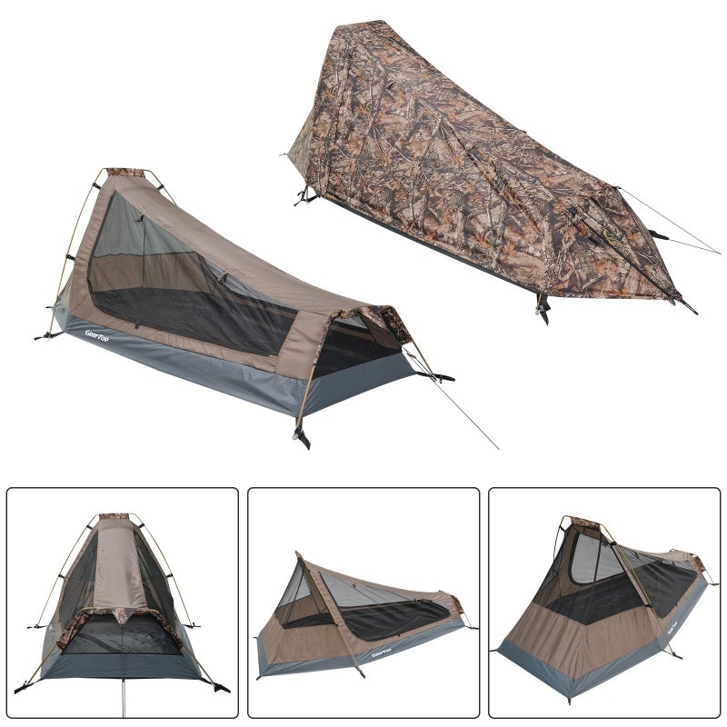 GEERTOP Ultralight Backpacking Tent for 1 Person Waterproof Single Person Tent for Outdoor Camping Hiking Motocycle Travel - Image 3