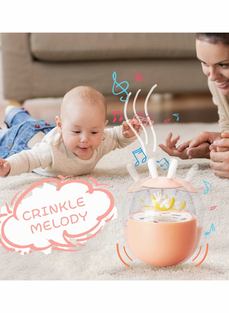 Roly Poly Tumbler Toy for Infants in Pink Color - Image 4