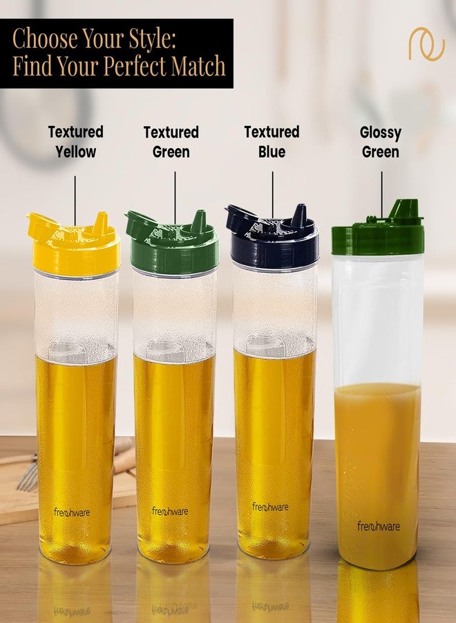 Frenchware Oil Dispenser (Pack of 2, 1 Litre Each) 100% Food-Grade, BPA-Free Plastic, Ideal for Storing & Pouring Liquids, Cooking Oils, Refined Oils, Olive Oil, Vinegar, Soy Sauce (Green) - Image 5