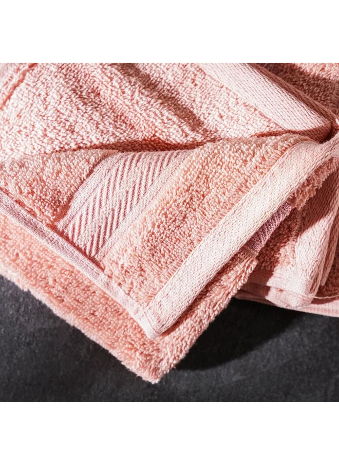 DANUBE HOME Ecotwist Face Towel 4-Piece Set 33x33 Cm Peach
