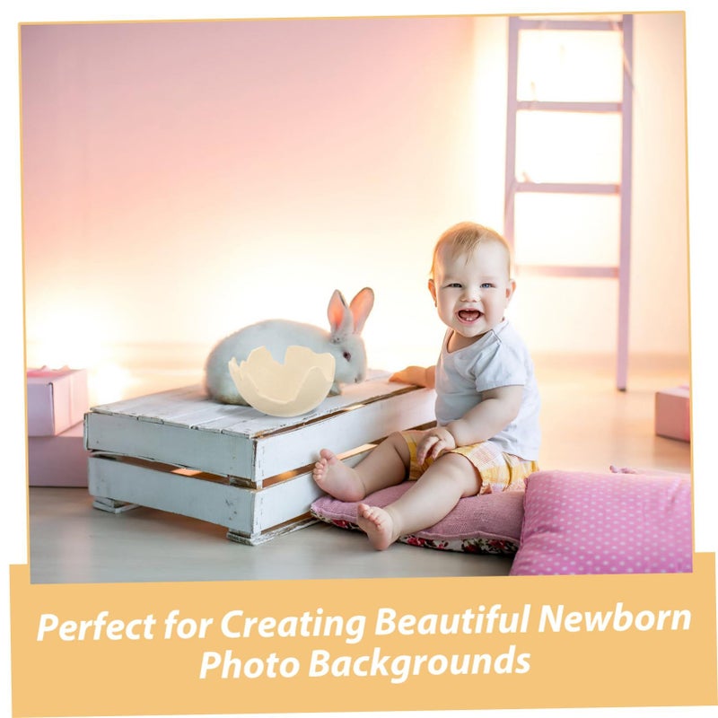 Newborn Photo Prop Eggshell Cradle for Baby Photography Versatile Decor for Events White - Image 5