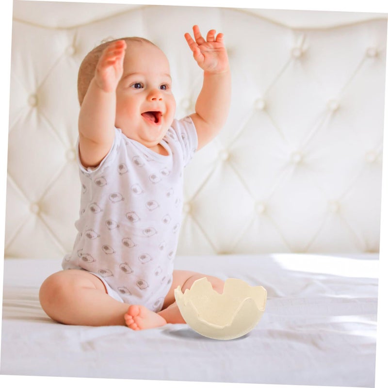 Newborn Photo Prop Eggshell Cradle for Baby Photography Versatile Decor for Events White - Image 4