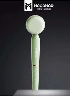 MOOGMAX Electric Body Washing Brush for Back Scrubber in Shower with Five Multi-Use Heads for All Over Body Cleaning & three speed modes. Light Green  - Image 1