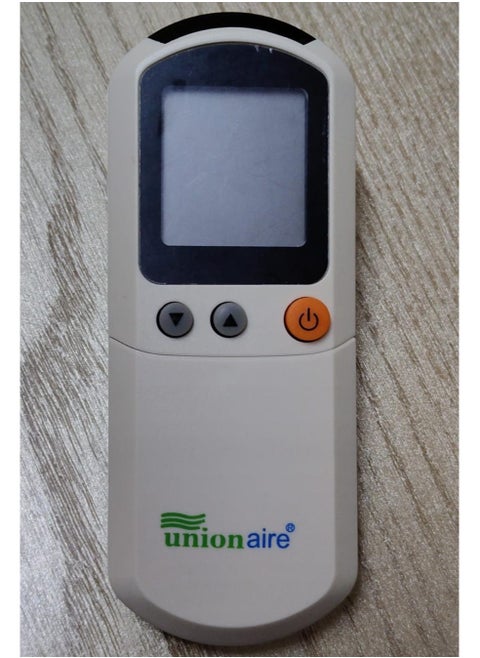 Remote control for Unionaire air conditioner, white