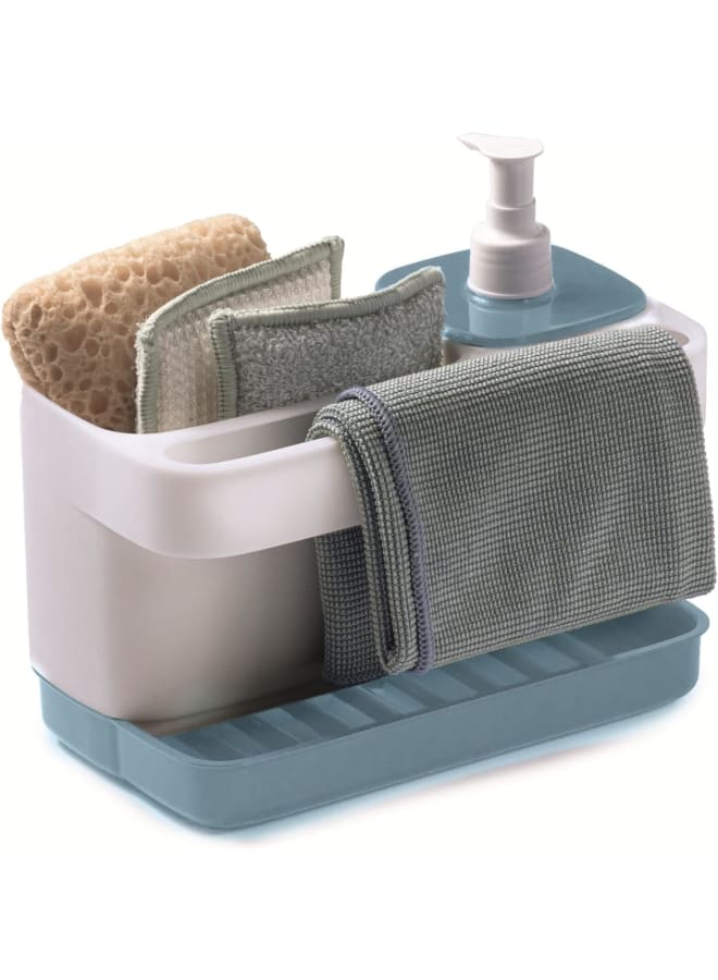 Snips Kitchen Organizer With Dispenser, 21X12X18Cm, Azure Blue, Recycled Plastic - Image 1