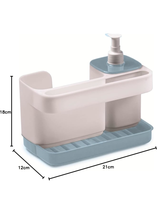 Snips Kitchen Organizer With Dispenser, 21X12X18Cm, Azure Blue, Recycled Plastic - Image 5