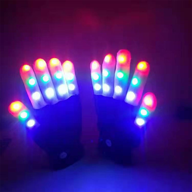 قفازات LED قفازات LED متلألئة قفازات الفلورسنت محافظات اليدين زينة داخلية وخارجية - Image 3