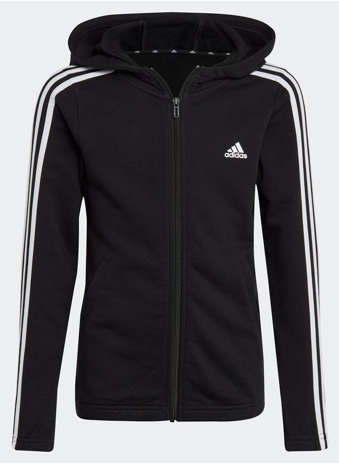 Adidas Essentials 3-Stripes Full-Zip Hoodie  - Image 2