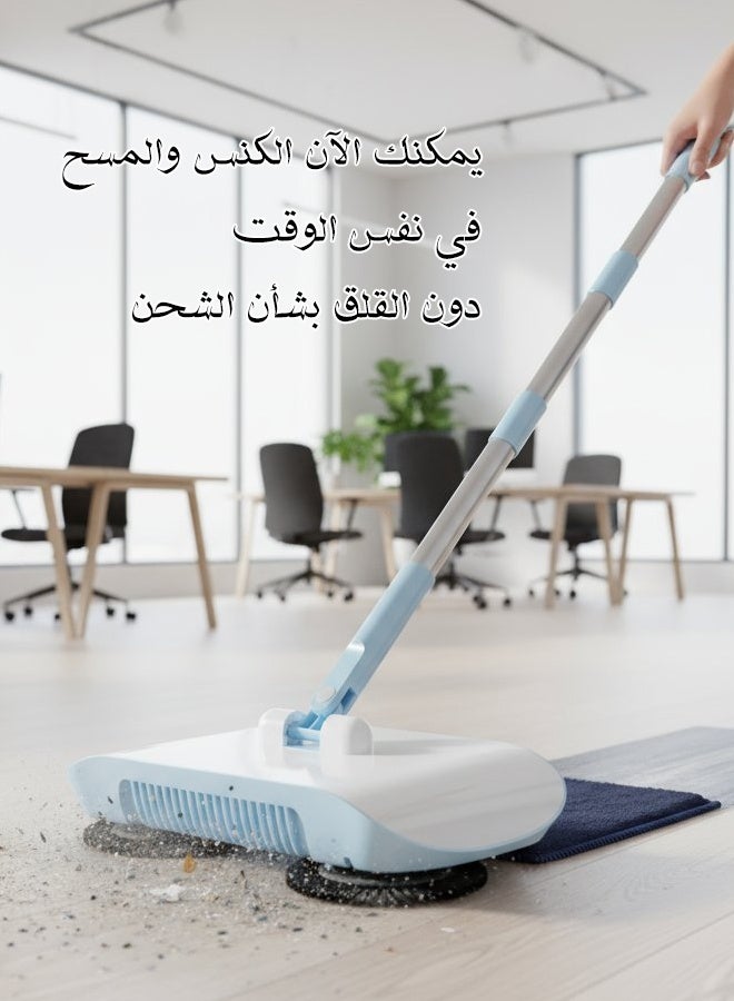 مجموعة المكنسة والجاروف الذكية للتنظيف المنزلي المريح - Image 2