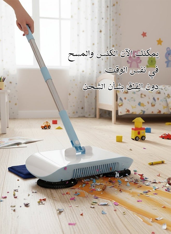 مجموعة المكنسة والجاروف الذكية للتنظيف المنزلي المريح - Image 4