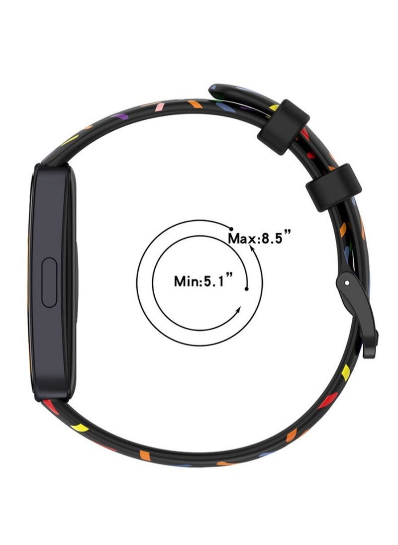 HW - 4Pcs Silicone Watchband For Huawei Band 8 Huawei Band 9 Strap SmartWatch WristbandBracelet Wriststrap Sport Replacement - Image 1