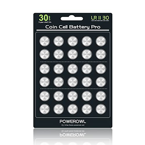 POWEROWL High Capacity LR1130 AG10 Batteries 30 Pack, SG10 389 189 Premium Alkaline Battery 1.5V Button Coin Cell Batteries - Image 1
