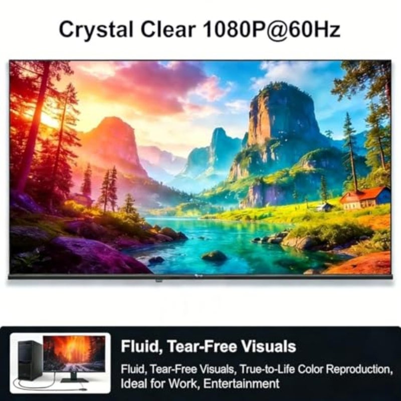 كابل DisplayPort DP إلى DVI بطول 1.8 متر، سلك ذكر مطلي بالذهب إلى ذكر DP إلى DVI يدعم 1080P@60 هرتز، متوافق مع الكمبيوتر والكمبيوتر المحمول والشاشة وجهاز العرض والتلفزيون عالي الدقة - Image 5