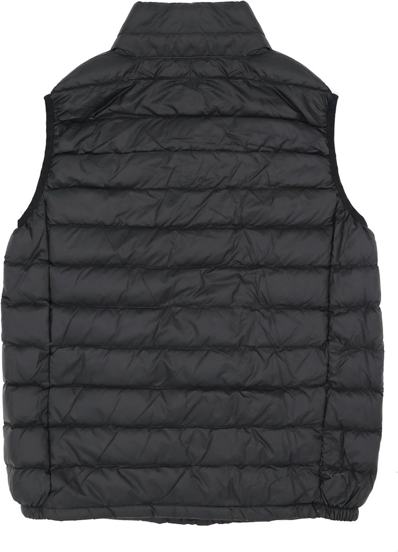 SK Studio Boys Girls' Light Weight Down Vest, Kids Lightweight Sleeveless Jacket, Boys Girls Puffer Down Vest Style 3 Black 160cm - Image 2