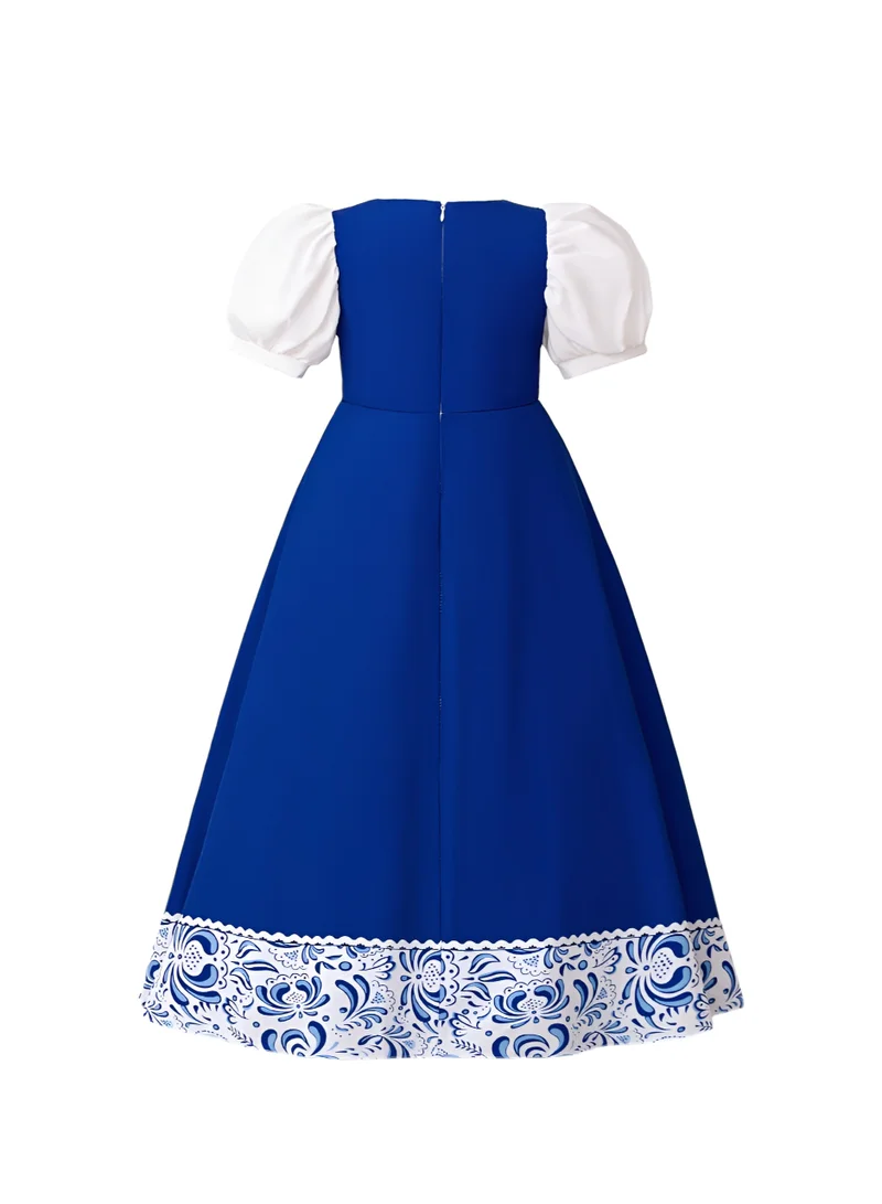 D'Daniela D'Daniela - Mini Mystique Russian SarafanTraditional Dress - Blue