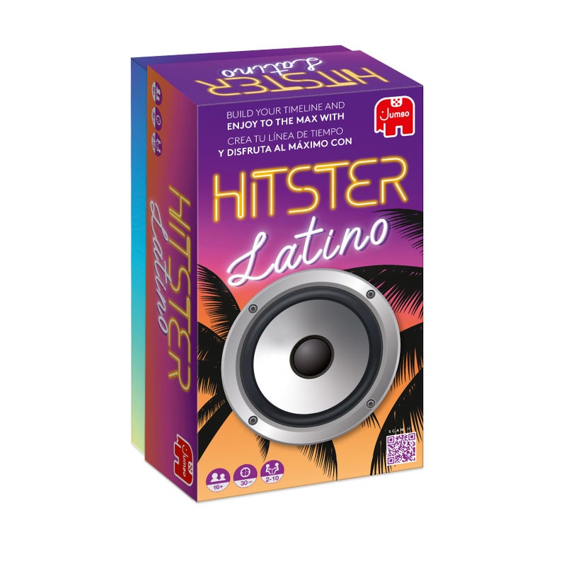 Jumbo Hitster Latino Fun Music Quiz Card Game 210 Players 300 Latin Music Hits Great for Adult and Family Game Nights US Edition - Image 3