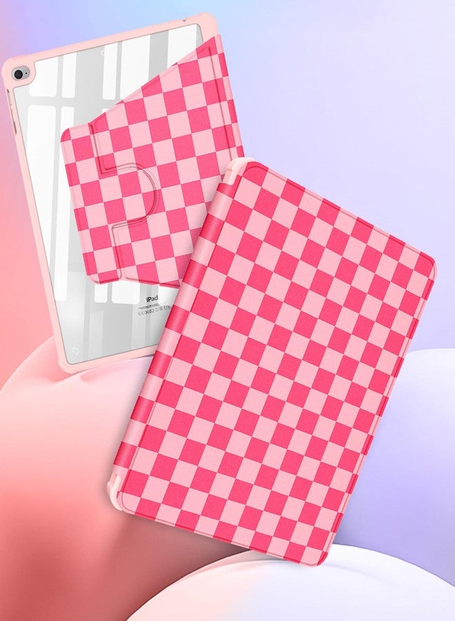 Kidcube for iPad 5th/6th Generation Case, for iPad Air 1st/2nd Gen, for iPad Pro 9.7 Inch Case for Women Girls Kids Cute Folio Cover with Pencil Holder Plaid Design Rotating Stand Teen Cases 2018/2017 - Image 4