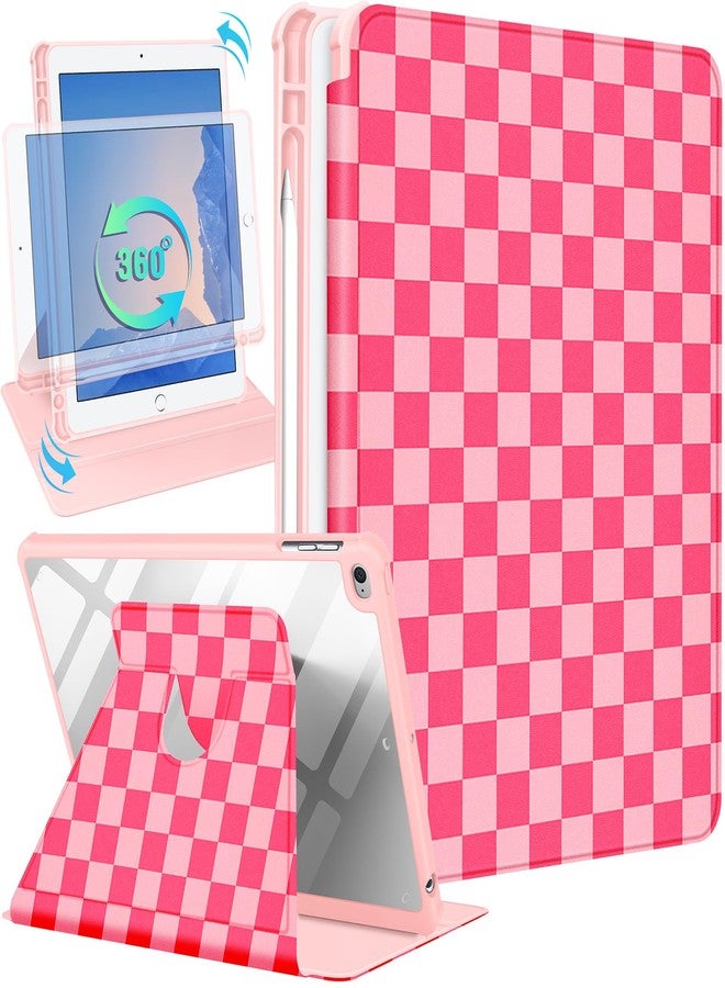 Kidcube for iPad 5th/6th Generation Case, for iPad Air 1st/2nd Gen, for iPad Pro 9.7 Inch Case for Women Girls Kids Cute Folio Cover with Pencil Holder Plaid Design Rotating Stand Teen Cases 2018/2017 - Image 1