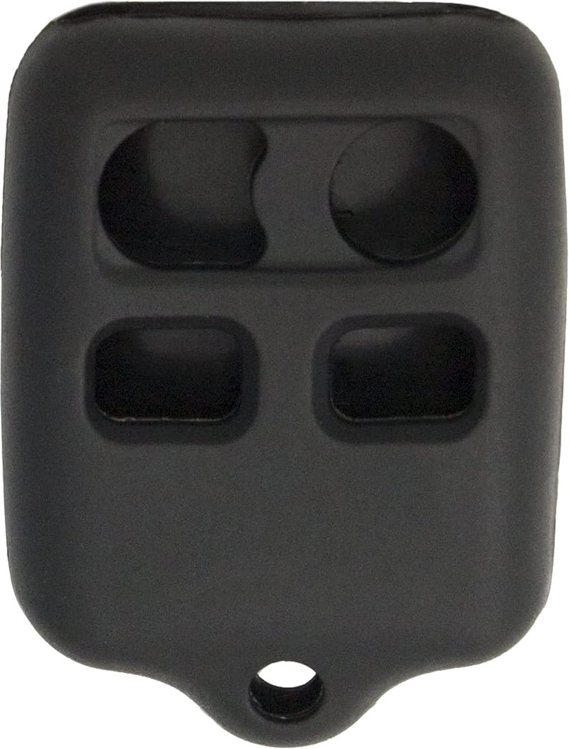 Keyless2Go Replacement for New Silicone Cover Protective Case for 4 Button Remote Key Fobs FCC CWTWB1U345 CWTWB1U331 - Black - Image 1