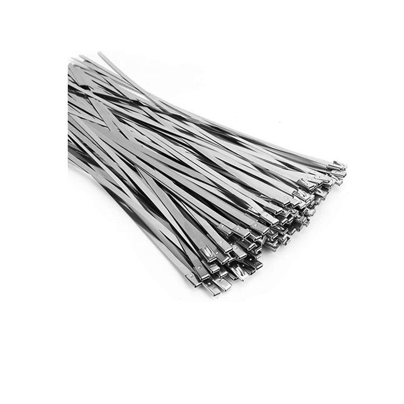 Barakah 304 Stainless Steel, Strong and Durable Metal Cable Zip Ties, Multi-purpose Heavy Duty Self-locking Cable Tie - Image 1