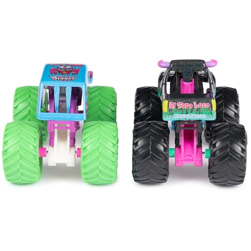Monster Jam, Official Nitro Neon, Son-uva Digger Vs. El Toro Loco, 1:64 Scale Die-Cast Monster Trucks, Kids Toys for Boys Ages 3 and up - Image 5