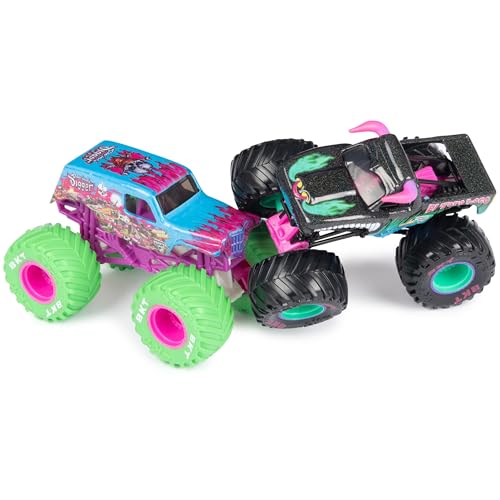 Monster Jam, Official Nitro Neon, Son-uva Digger Vs. El Toro Loco, 1:64 Scale Die-Cast Monster Trucks, Kids Toys for Boys Ages 3 and up - Image 3