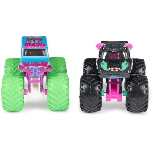 Monster Jam, Official Nitro Neon, Son-uva Digger Vs. El Toro Loco, 1:64 Scale Die-Cast Monster Trucks, Kids Toys for Boys Ages 3 and up - Image 2