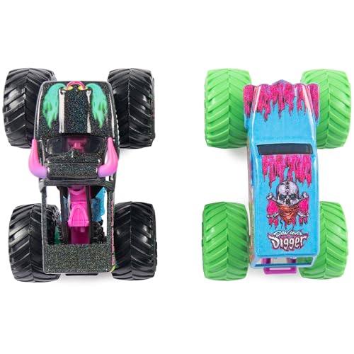 Monster Jam, Official Nitro Neon, Son-uva Digger Vs. El Toro Loco, 1:64 Scale Die-Cast Monster Trucks, Kids Toys for Boys Ages 3 and up - Image 4