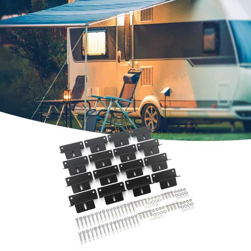Solar Panel Mounting Bracket Aluminum Alloy Z Shape - High Bending Strength Stainless Steel Fasteners for RV Boat Cement Flat Roof Off Grid PV System - Image 4