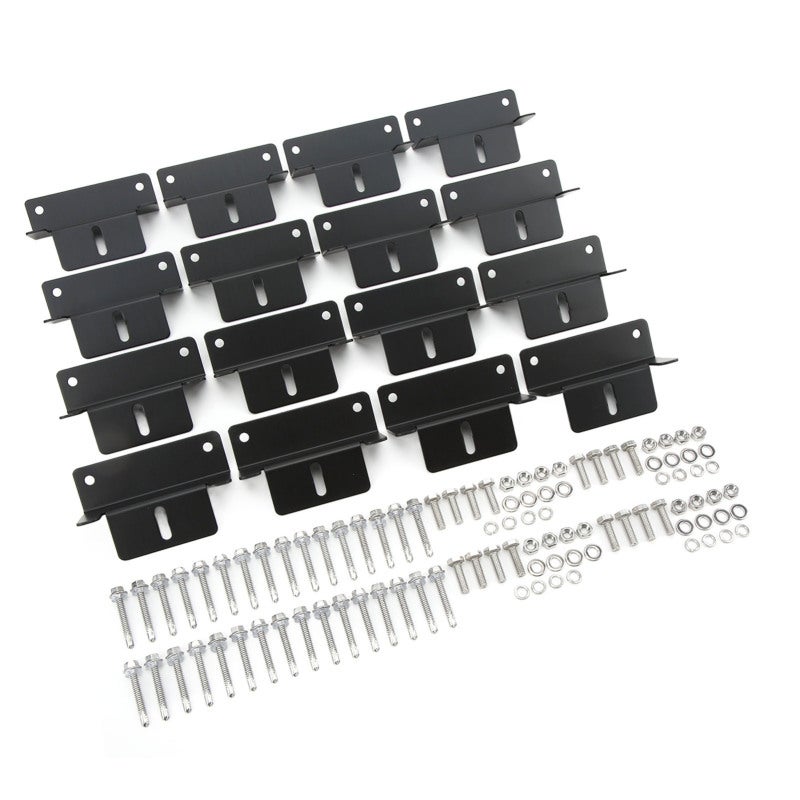 Solar Panel Mounting Bracket Aluminum Alloy Z Shape - High Bending Strength Stainless Steel Fasteners for RV Boat Cement Flat Roof Off Grid PV System - Image 5