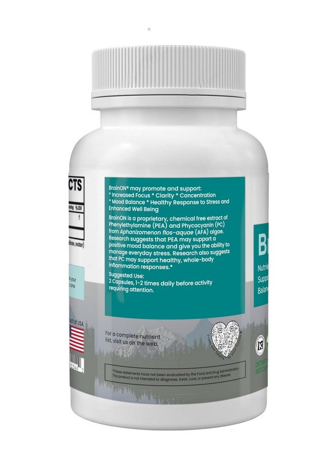 E3LIVE BrainON - Wild-Harvested AFA Extract for Mood Balance & Focus 90 Count - Image 3