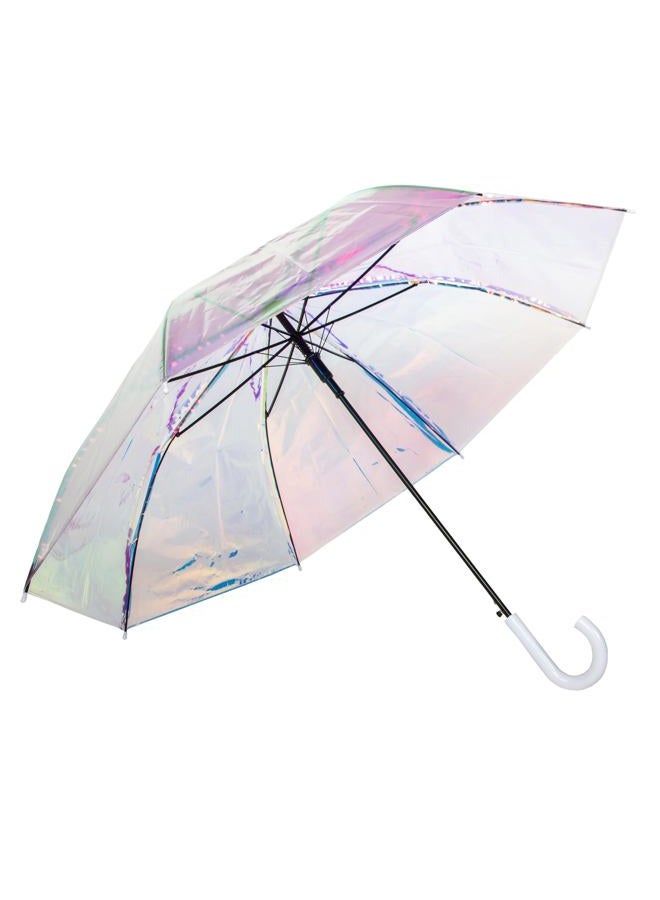 ShedRain Iridescent Stick Umbrella, 50" Canopy Coverage, Crook Handle - Image 1