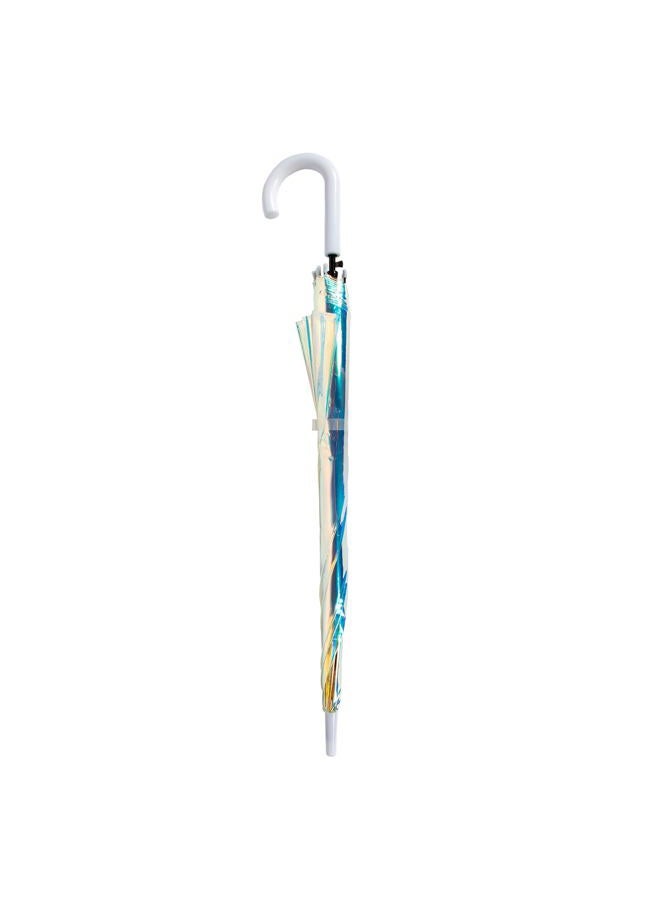 ShedRain Iridescent Stick Umbrella, 50" Canopy Coverage, Crook Handle - Image 3