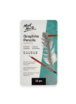Mont Marte Graphite Pencils 12-Pieces - pzsku/ZBF3B6304A77CF63230D4Z/45/1746222257/809f94d7-7a56-4109-b371-365d6e23d18d