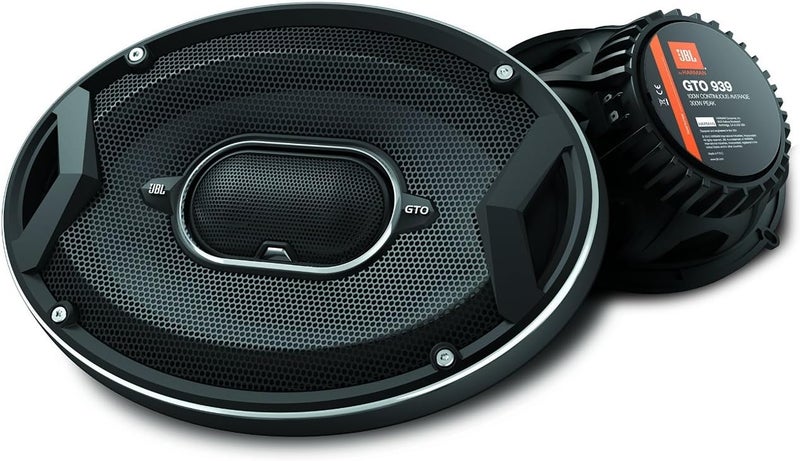 JBL GTO939 GTO Series 6x9 300W 3 Way Black Car Coaxial Audio Speakers Stereo - Image 1