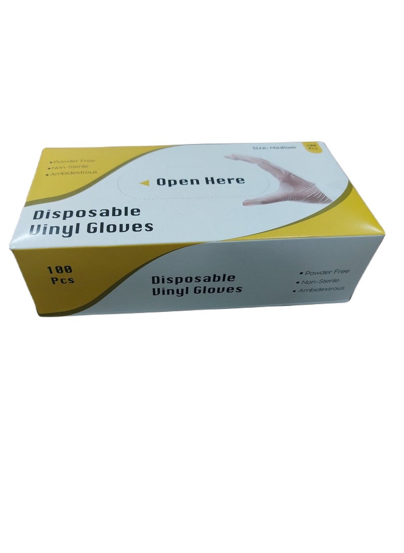 SKY MELD - Vinyl Gloves PF Clear - Powder-Free, Transparent, Disposable gloves - Image 1