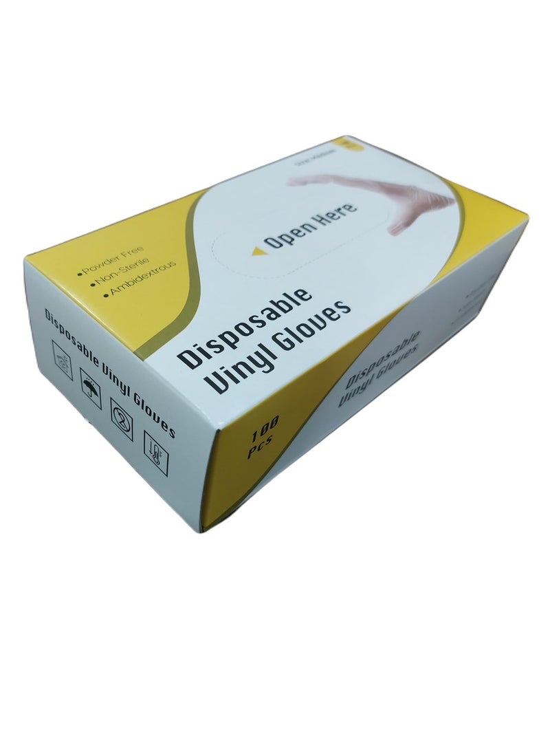 SKY MELD - Vinyl Gloves PF Clear - Powder-Free, Transparent, Disposable gloves - Image 1