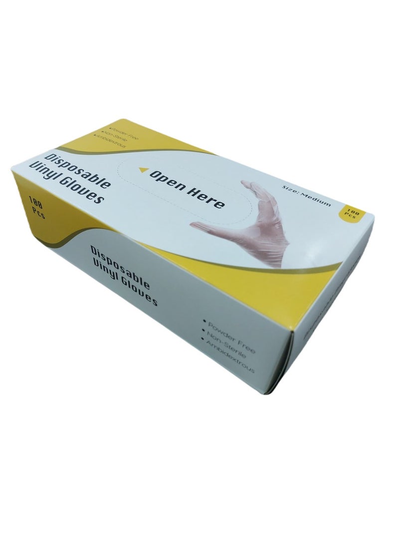 SKY MELD - Vinyl Gloves PF Clear - Powder-Free, Transparent, Disposable gloves - Image 1